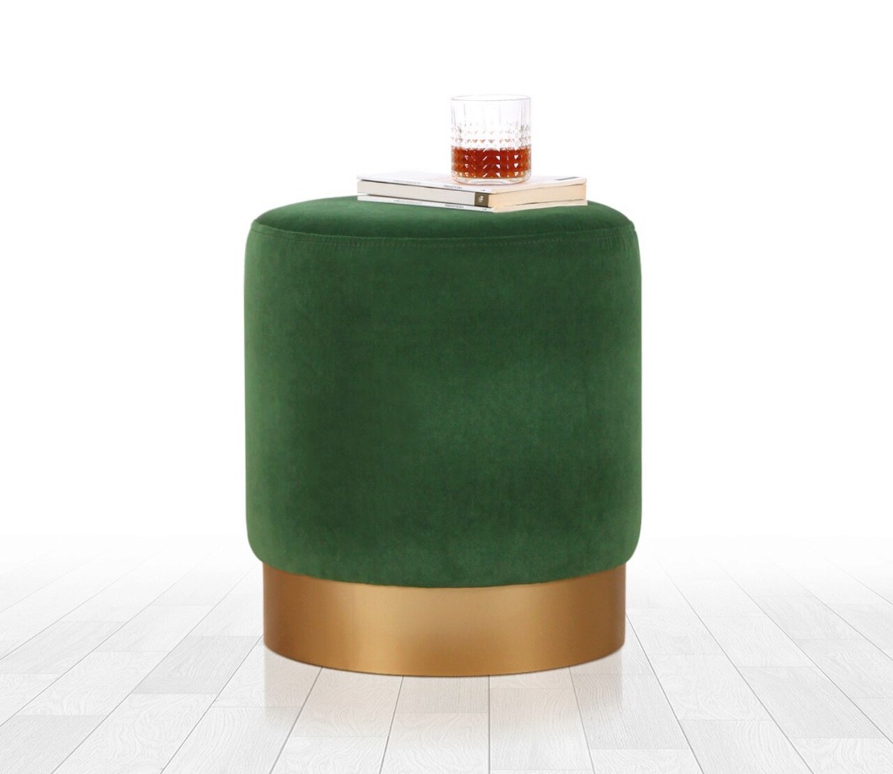Taburet, Atelier del Sofa, 209FLF1270, Verde inchis - imagine 5